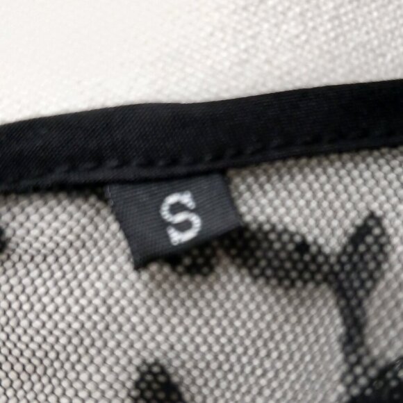 Voodoo Vixen Vintage Floral Flocked 50's Rockabilly Lace Overlay Dress Size S - Picture 10 of 10